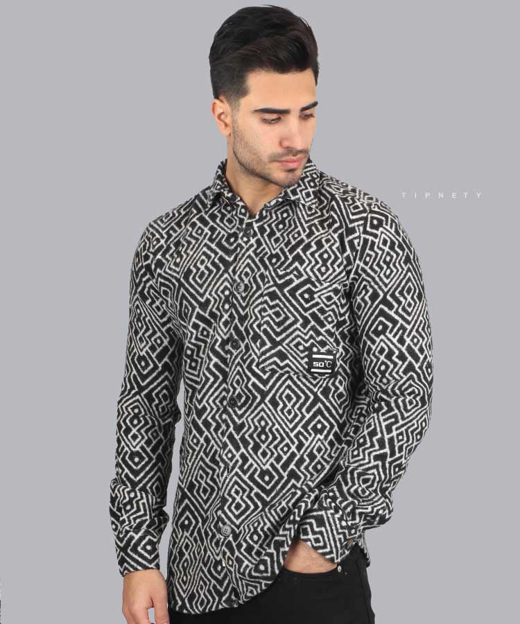 پیراهن مردانه پشمی پاییزه 0740