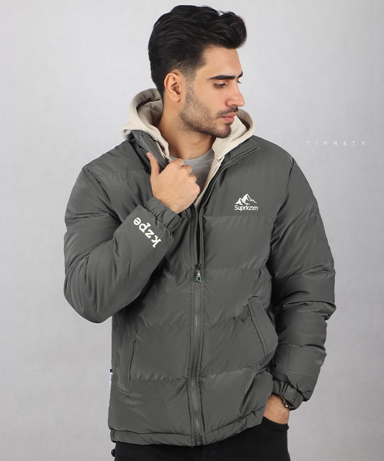                                                                       خاکی مشکی طوسی سبز زمستانه کاپشن 0161  - تصویر 4