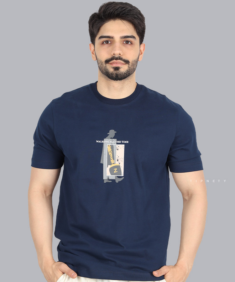 تیشرت طرح دار مردانه 1419 تیشرت طرح دار مردانه 1419