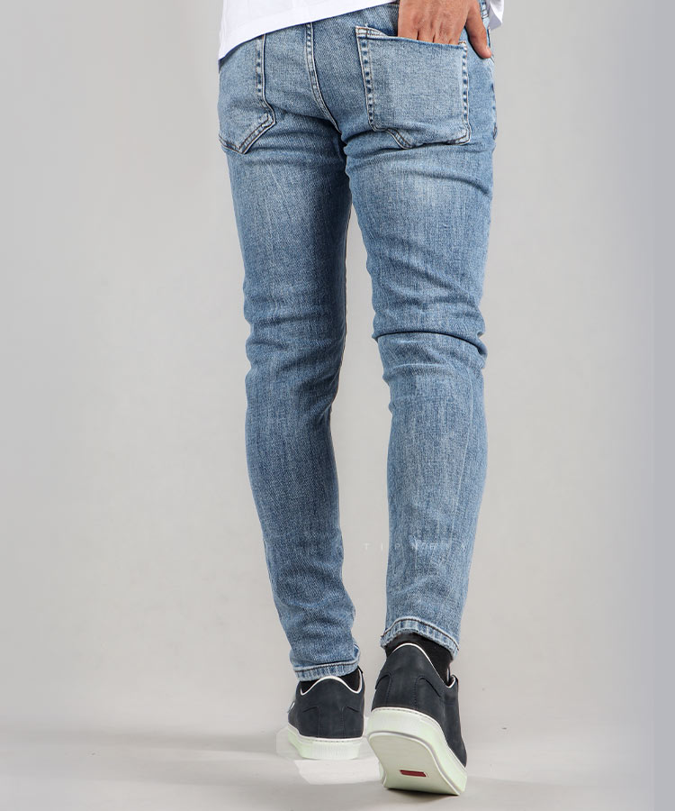                                 آبی شلوار جین اسکینی 5067  - تصویر 4