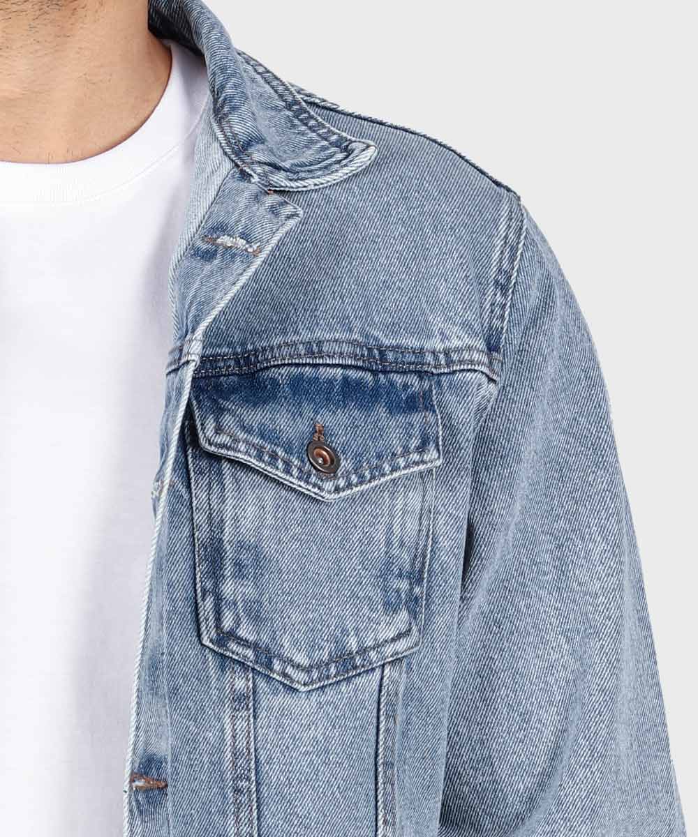         آبی روشن زمستانه کت جین 0205  - تصویر 3