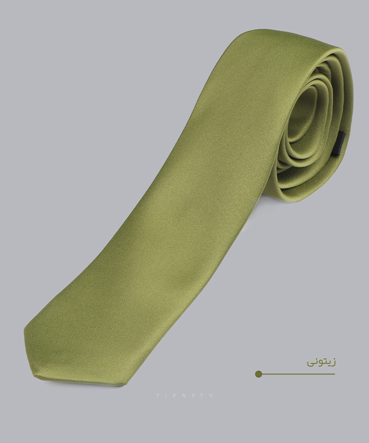                                                                                                                                                                                   سفید زرد صورتی نفتی سرخابی زرشکی آبی لجنی بنفش زیتونی فسفری تک کروات ساده 7104  - تصویر 6