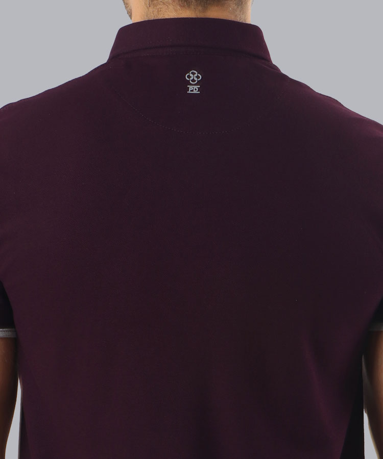                                                                                                                     گلبهی سرخابی زرشکی بادمجانی قرمز صورتی کالباسی یاسی تیشرت یقه دار 6207  - تصویر 12