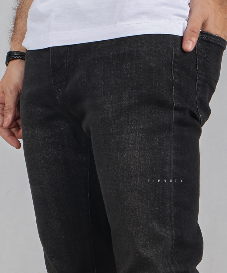                             ذغالی شلوار جین اسلیم 6025  - تصویر 3