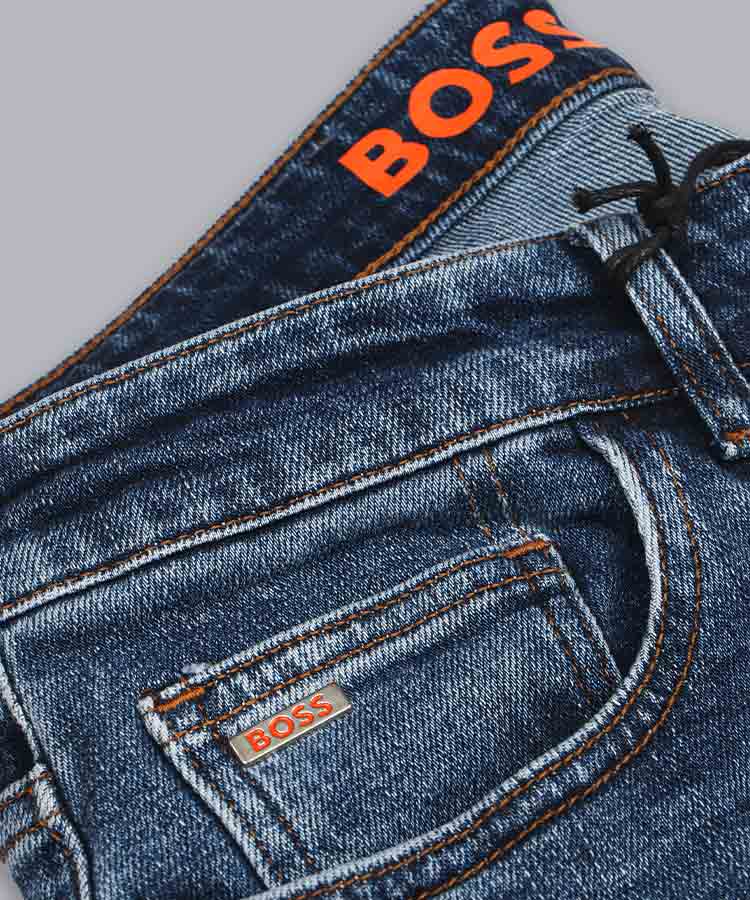 شلوار جین اسلیم مردانه آبی 5076