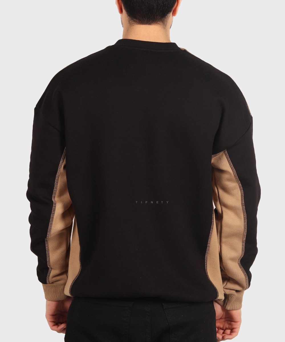       طوسی تیره مشکی پاییزه پلیور 1776  - تصویر 10