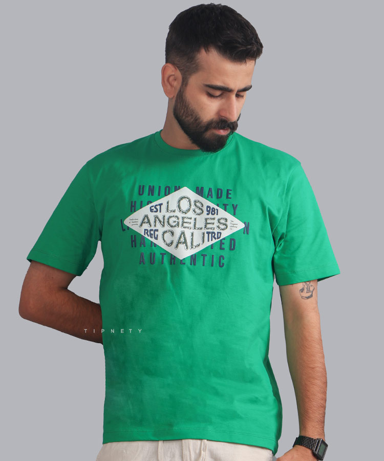 تیشرت طرح دار مردانه لس آنجلس 1189
