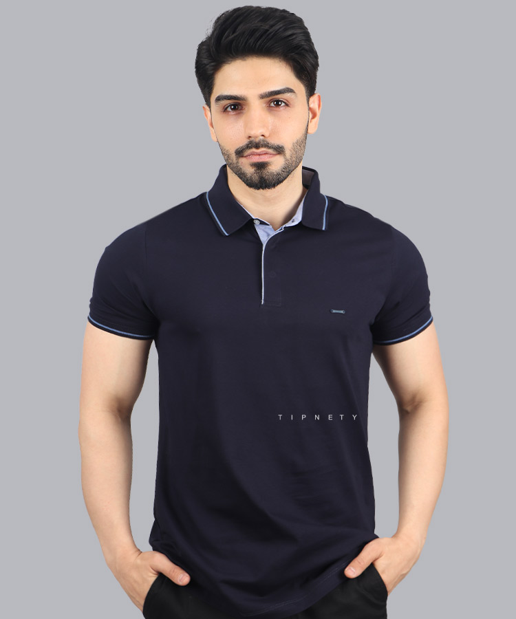                                                                                                                         زیتونی لجنی سبز نوک مدادی زرشکی سورمه ای آجری سفید مشکی تیشرت یقه دار 0556  - تصویر 4