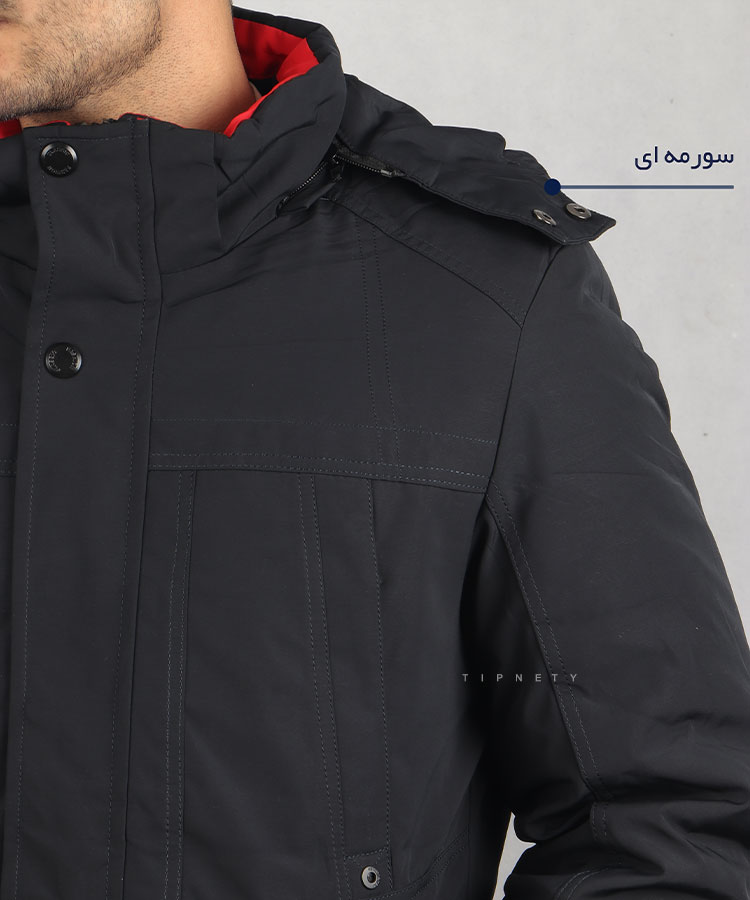                                     مشکی سورمه ای زمستانه کاپشن 9158  - تصویر 6