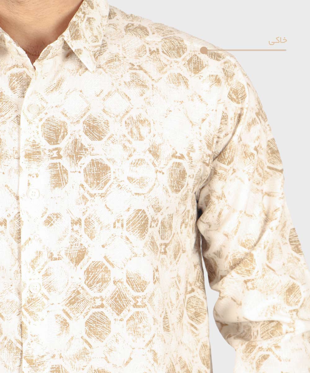           نوک مدادی خاکی سورمه ای مشکی پیراهن لش 0360  - تصویر 6