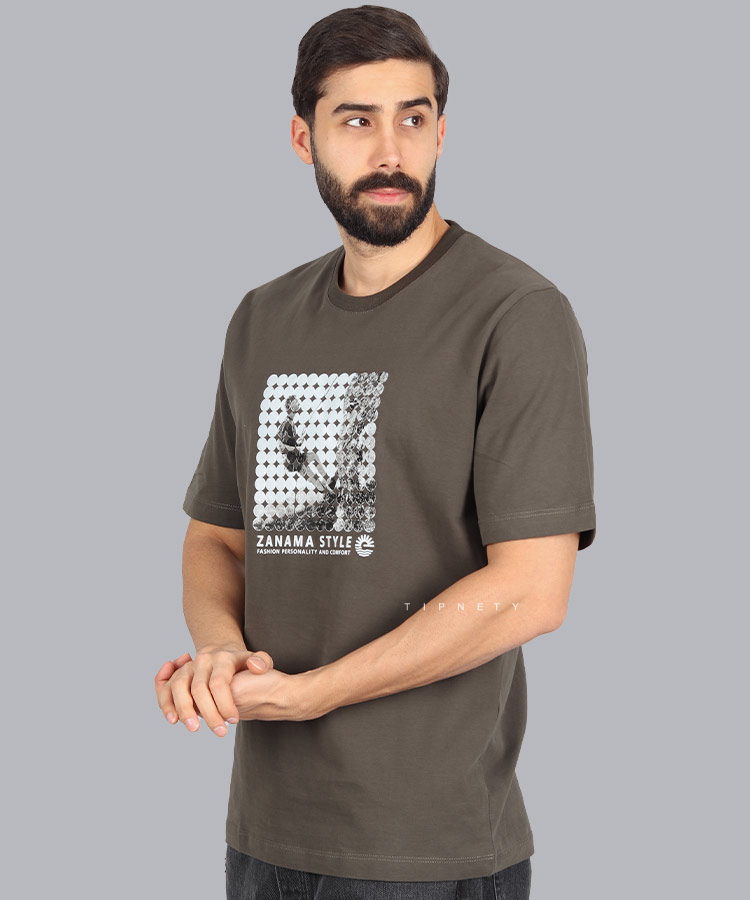                                                 سبز تیشرت چاپی 1421  - تصویر 6