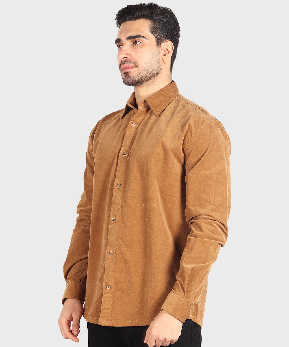                 شتری زرشکی قهوه ای پاییزه پیراهن 2623  - تصویر 7