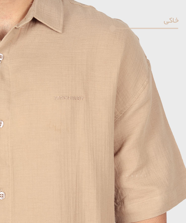                                                                       خاکی آبی قهوه ای کله غازی صدری مشکی پیراهن لش 0623  - تصویر 12