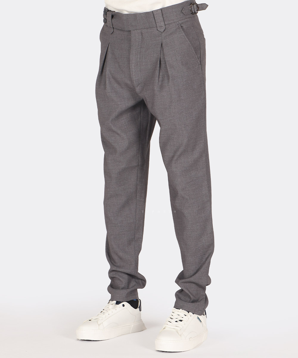                 نفتی طوسی مشکی کرم سورمه ای شلوار پارچه ای مام استایل 0925  - تصویر 14