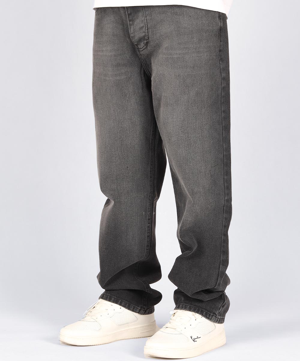                 ذغالی شلوار جین بگ استایل 0461  - تصویر 6