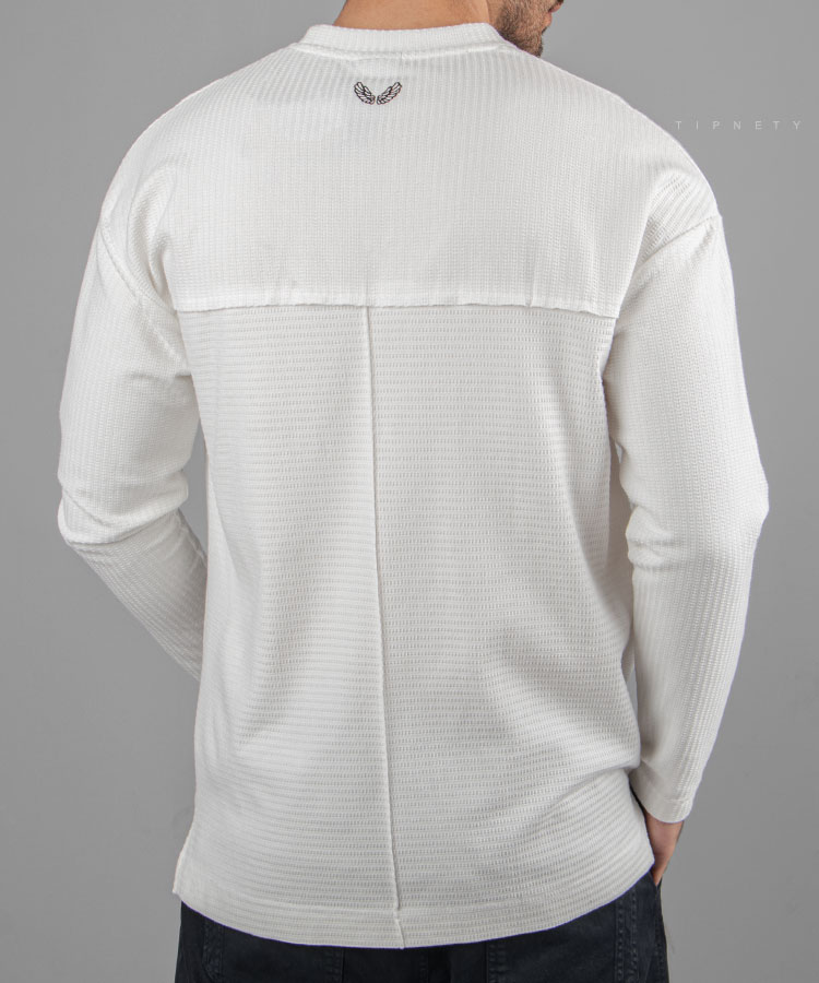                                                                   مشکی سفید پاییزه تیشرت 1918  - تصویر 4