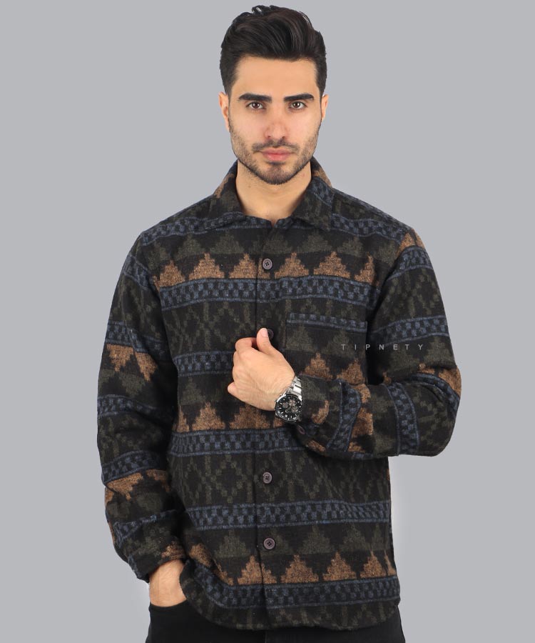                                                                                     لجنی قرمز پاییزه پیراهن 2031  - تصویر 3