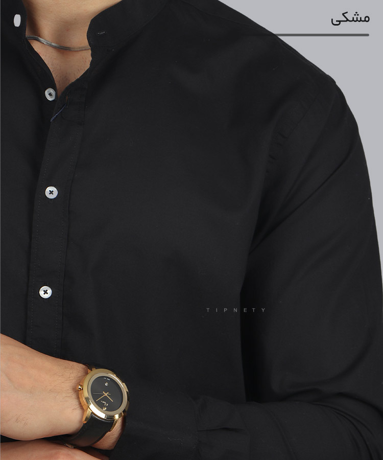                                                                                                                                                                                     سبز سورمه ای مشکی سفید پیراهن آستین بلند فیت 1619  - تصویر 5