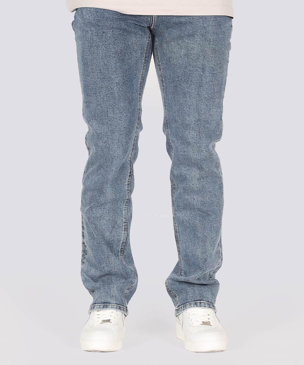       یخی         یخی   مشکی آبی آبی یخی شلوار جین رگولار 3887  - تصویر 3