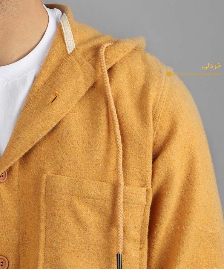                                                                                                                                                                                                                                                                                       پاییزه ژاکت 2028           ملانژ شکلاتی خردلی لجنی پاییزه سویشرت 2028  - تصویر 6