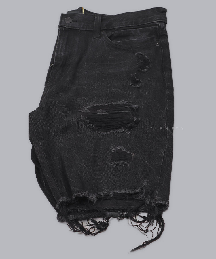 شلوارک جین مردانه زاپ دار 8801