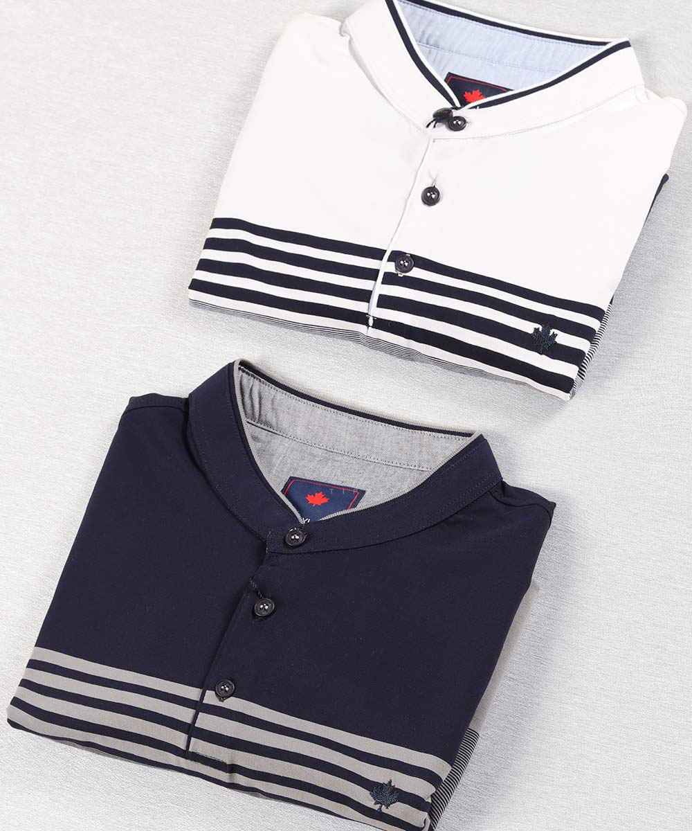 تیشرت یقه دیپلمات مردانه رینگر 7815