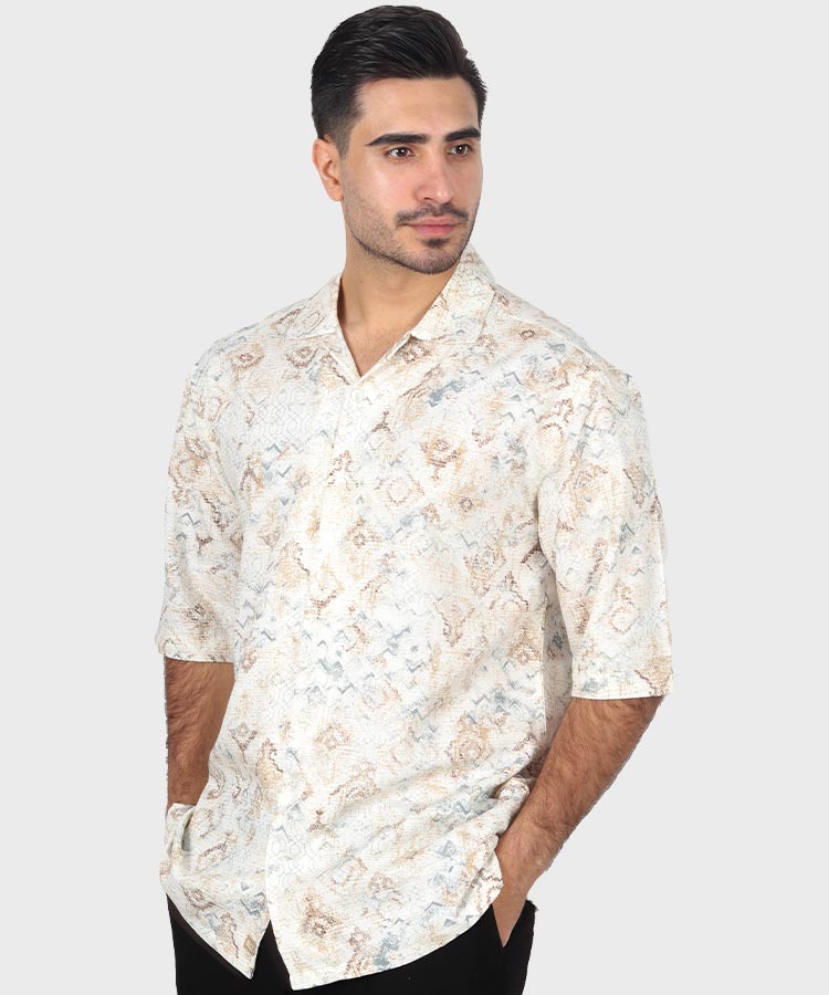 پیراهن لش مردانه طرحدار 4321