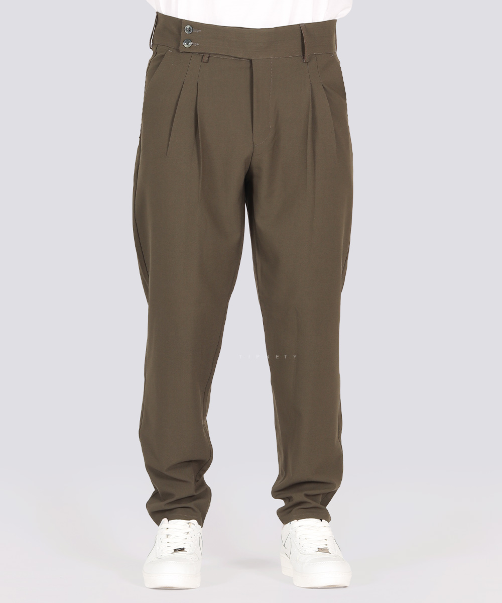         روشن       کرم مشکی سبز کرم روشن شکلاتی ذغالی شلوار پارچه ای فیت 0480  - تصویر 14