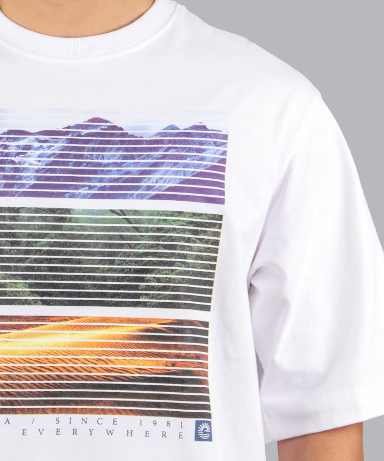 تیشرت لش سفید طرح دار 1382