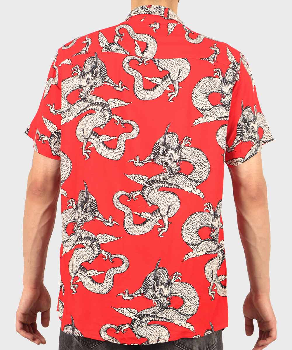 پیراهن مردانه هاوایی آستین کوتاه کد 2028