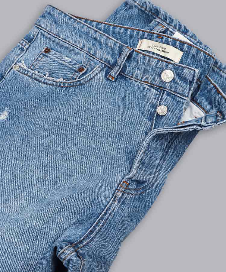 شلوار جین مام استایل مردانه آبی روشن 0124