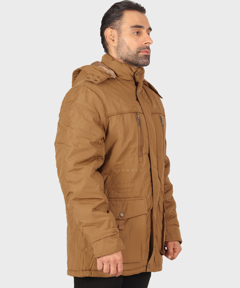                 لجنی شتری مشکی زمستانه کاپشن 1922  - تصویر 14