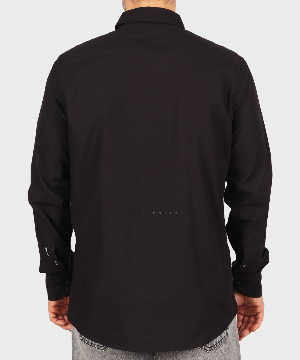                                                             سفید سورمه ای قهوه ای سبز مشکی آبی روشن لجنی ذغالی پیراهن آستین بلند فیت 5499  - تصویر 20