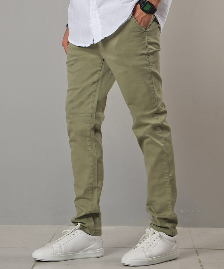 شلوار کتان اسپرت مردانه ساده 3202