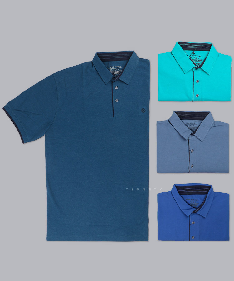 تیشرت یقه دار سایز بزرگ مردانه 6204