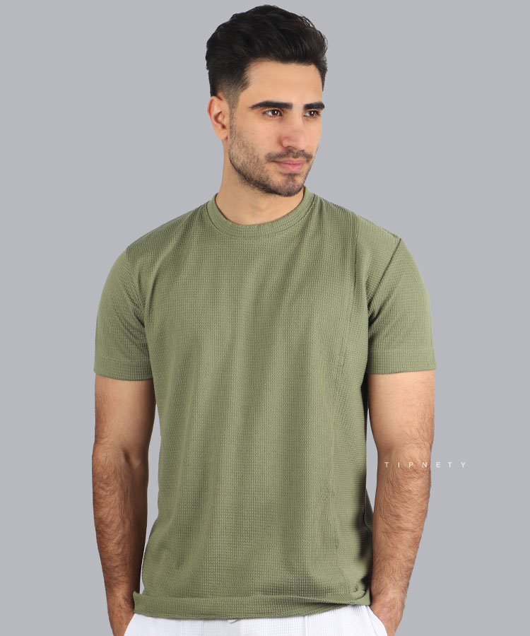 تیشرت ساده مردانه بیسکوییتی 1288