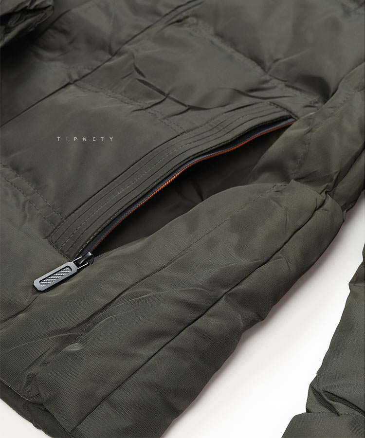           سورمه ای لجنی مشکی سبز زمستانه کاپشن 7065  - تصویر 5