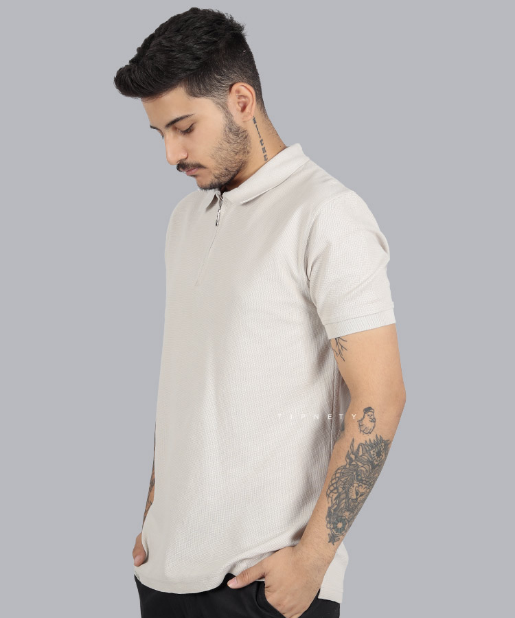                                                                                 قهوه ای کرم سفید تیشرت یقه دار 3222  - تصویر 10