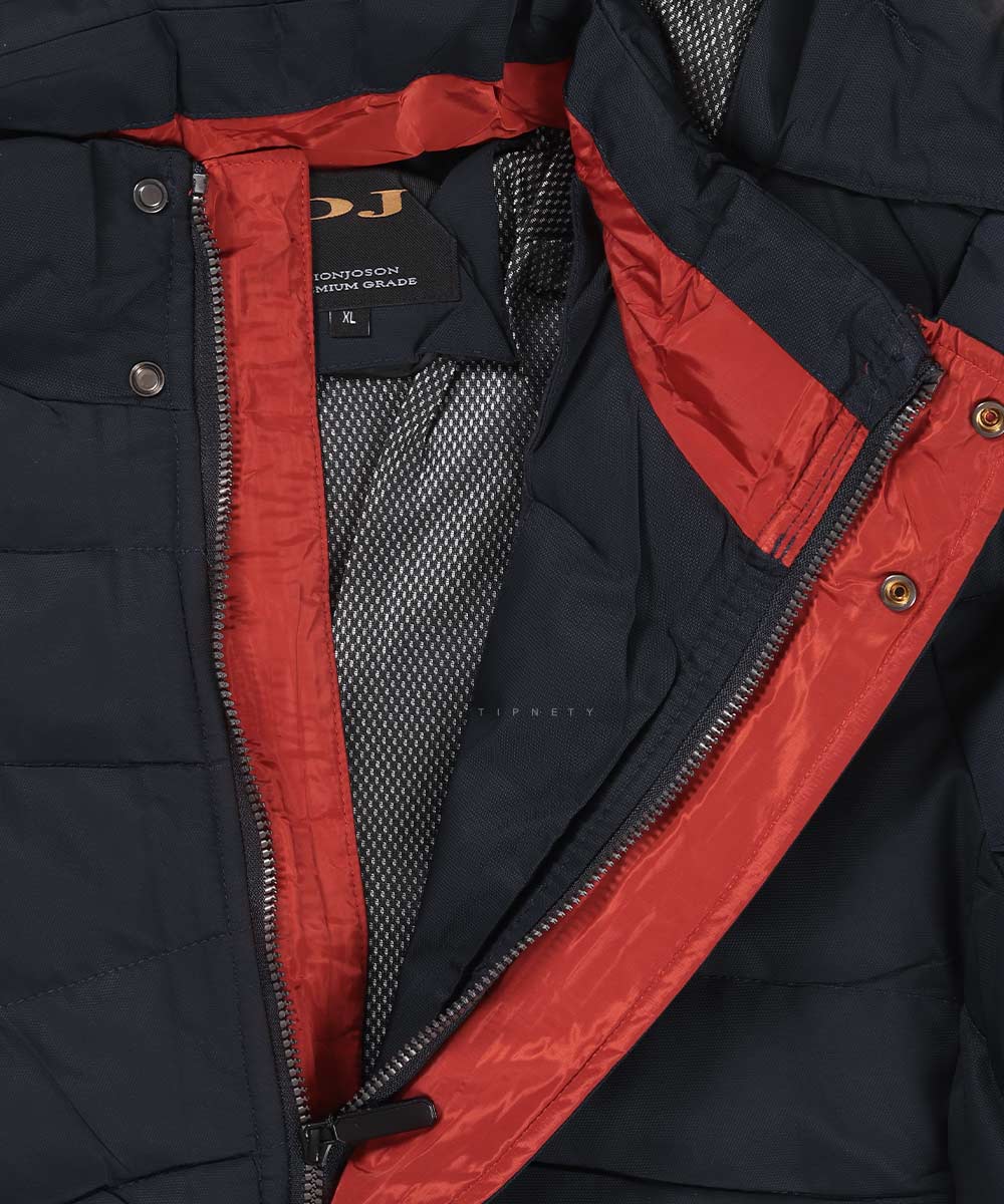                 سورمه ای سبز مشکی زمستانه کاپشن 7059  - تصویر 10