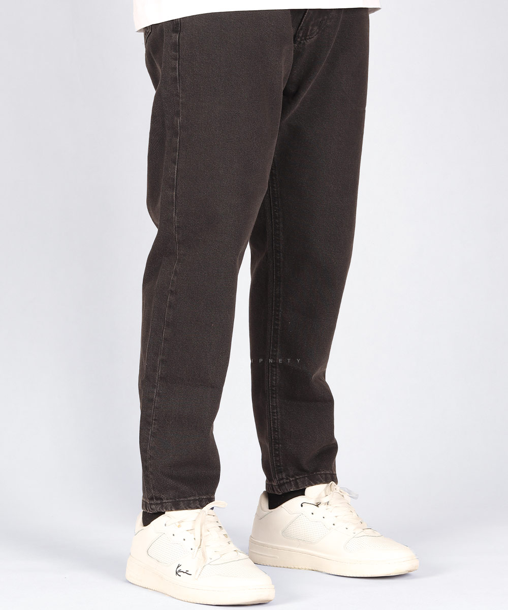                     ذغالی شلوار جین مام فیت 0350  - تصویر 3