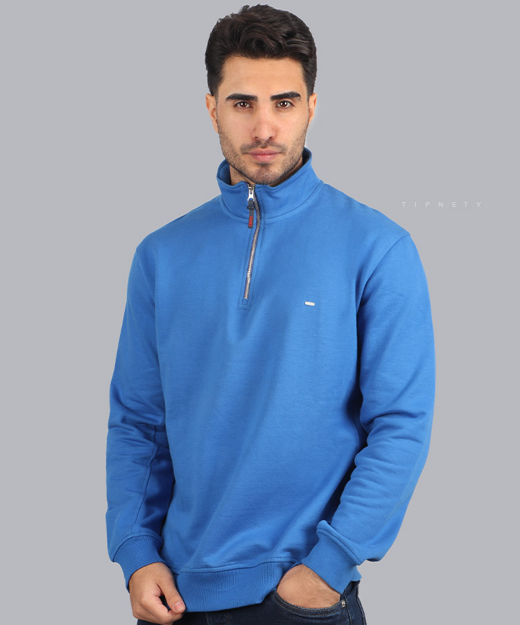 دورس نیم زیپ مردانه ساده 0444