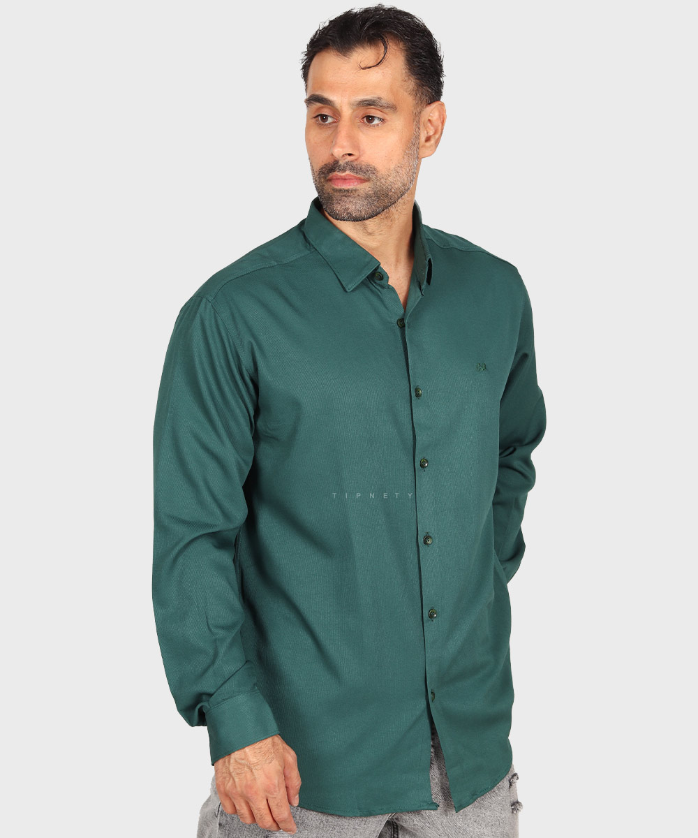                                                                   یشمی لجنی طوسی تیره نفتی خاکی مشکی سفید فیروزه ای طوسی روشن سورمه ای پیراهن آستین بلند فیت 0126  - تصویر 9