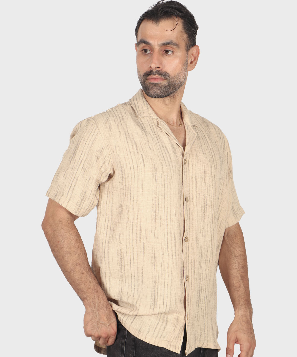                                               سفید نفتی نسکافه ای مشکی کرم پیراهن لش 2653  - تصویر 3