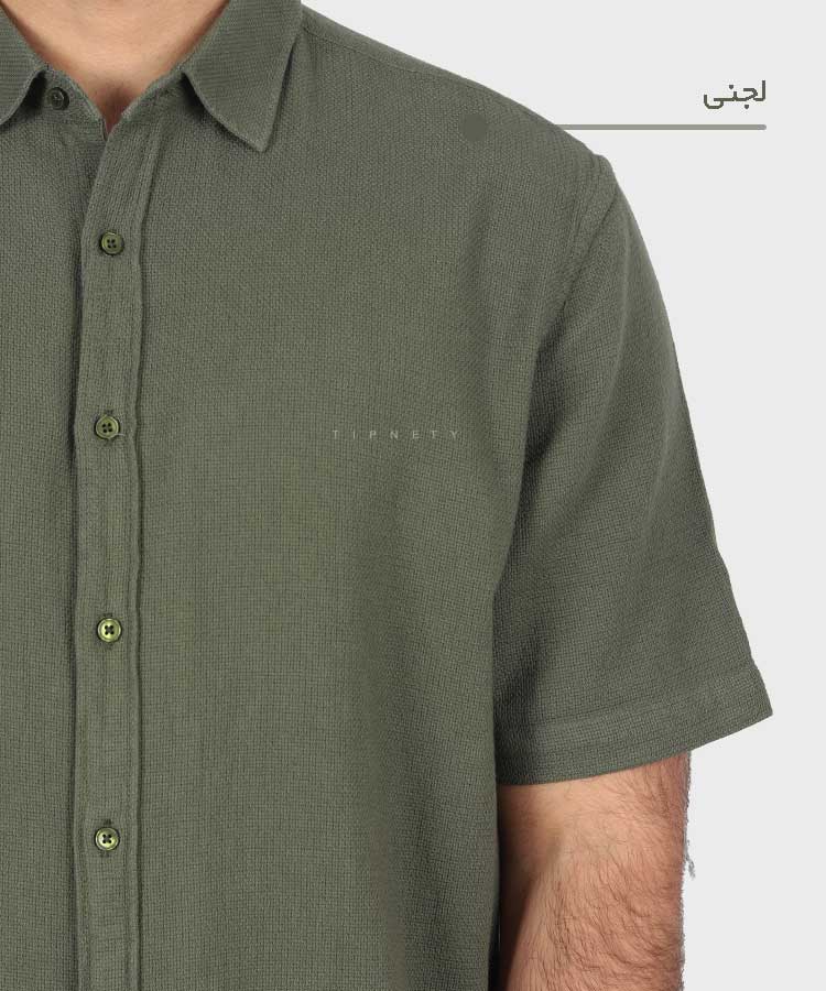                                                   طوسی روشن سورمه ای لجنی آبی روشن پیراهن لش 5456  - تصویر 4