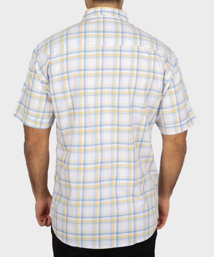     زرد پیراهن آستین کوتاه کلاسیک 0934  - تصویر 3