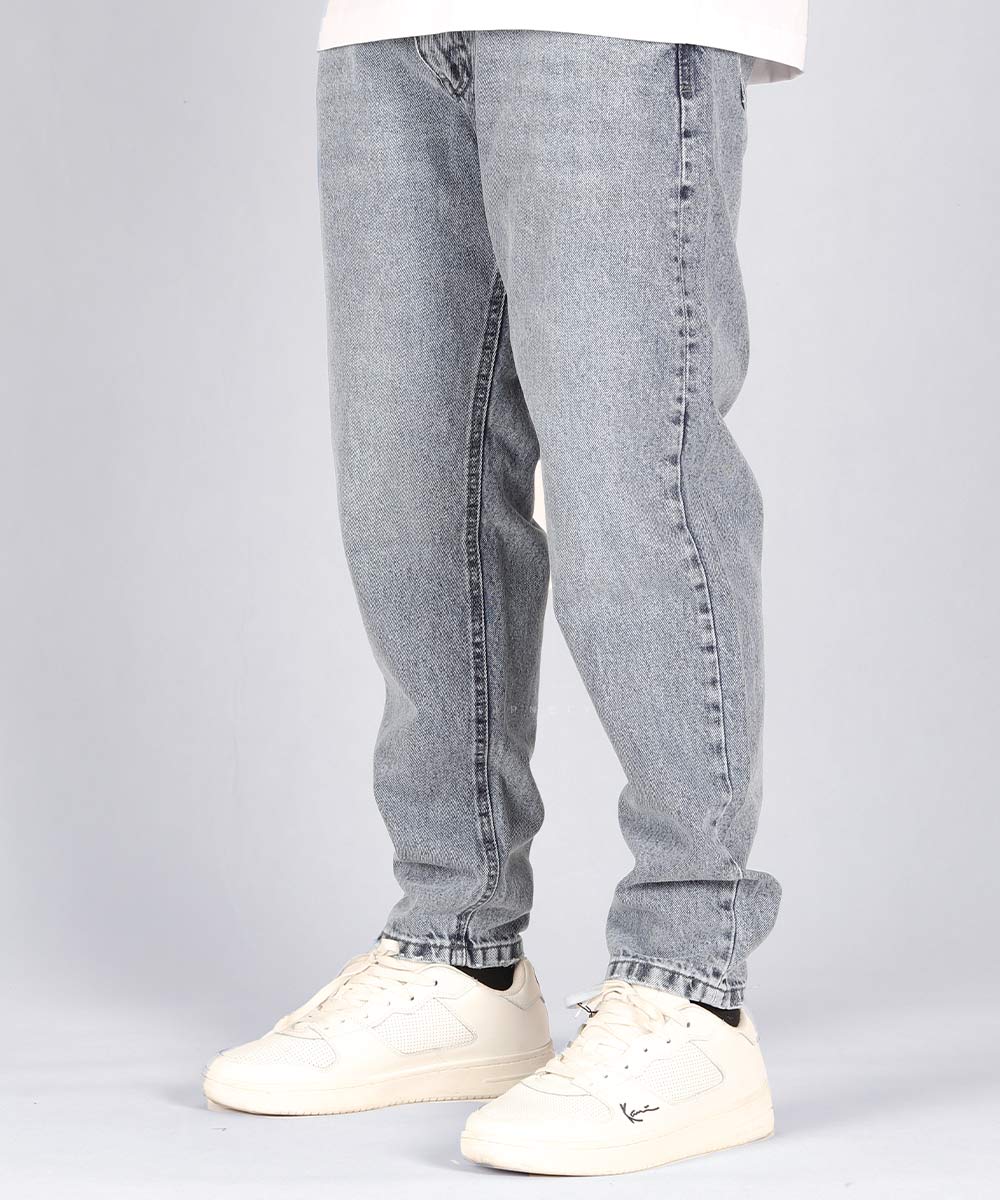 شلوار جین مام فیت مردانه آبی 0300