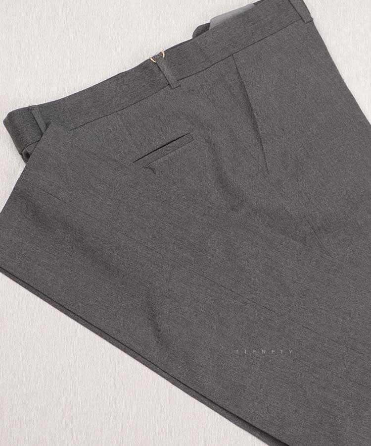                                           مشکی طوسی شلوار پارچه ای فیت 2950  - تصویر 5