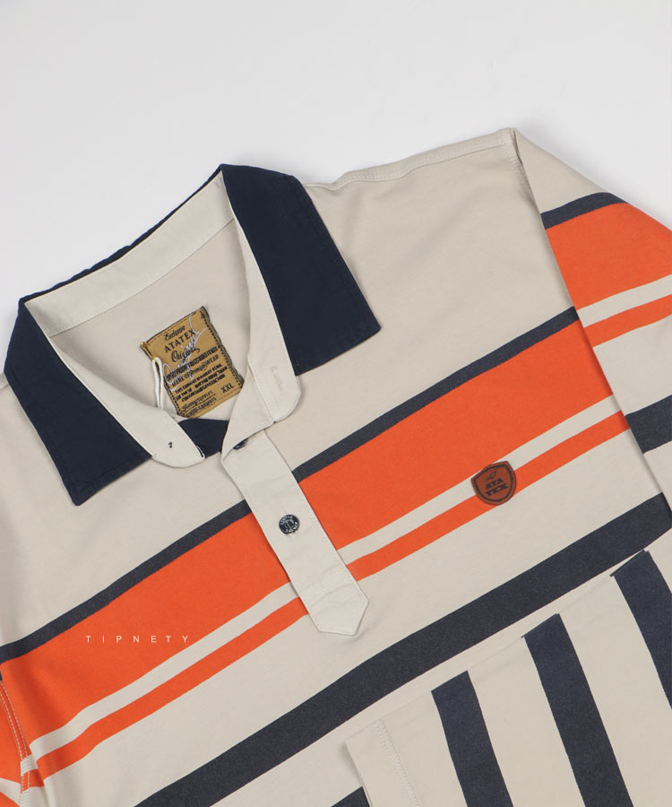 تیشرت یقه دار مردانه آستین بلند 1290