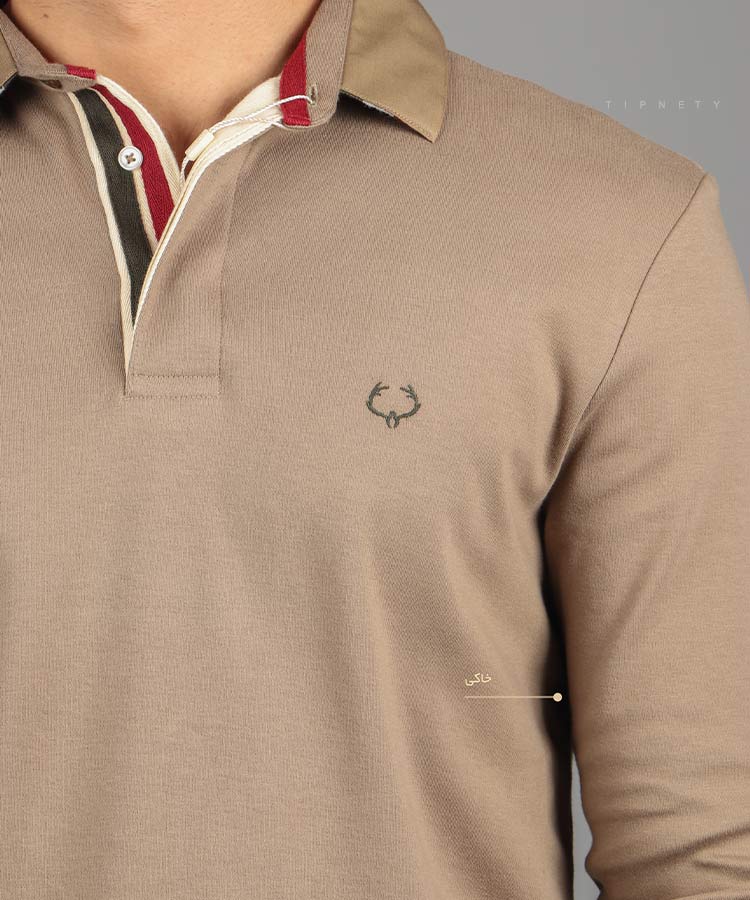                                                                                                                                                                                                 فرمی خاکی مشکی دودی سورمه ای پاییزه تیشرت 0457  - تصویر 8