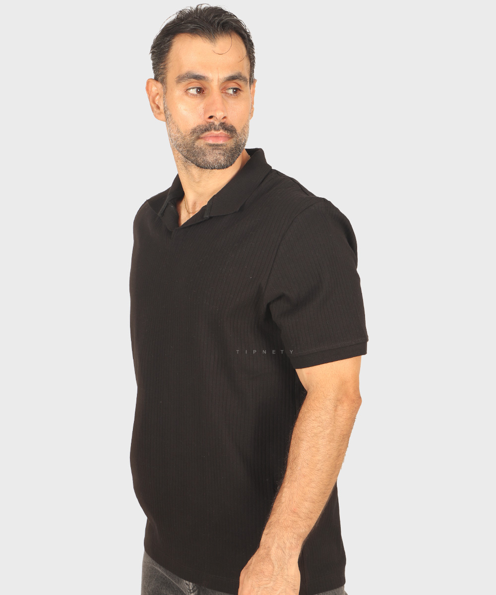                                     سورمه ای صدری آجری آبی روشن مشکی خاکی یشمی کرم تیشرت یقه دار 1756  - تصویر 26